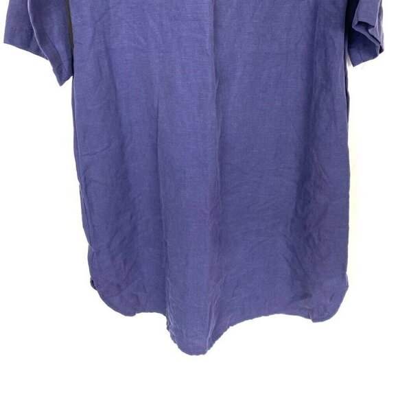Eileen Fisher Dress Blue Oversize Knee Length S - Picture 6 of 8